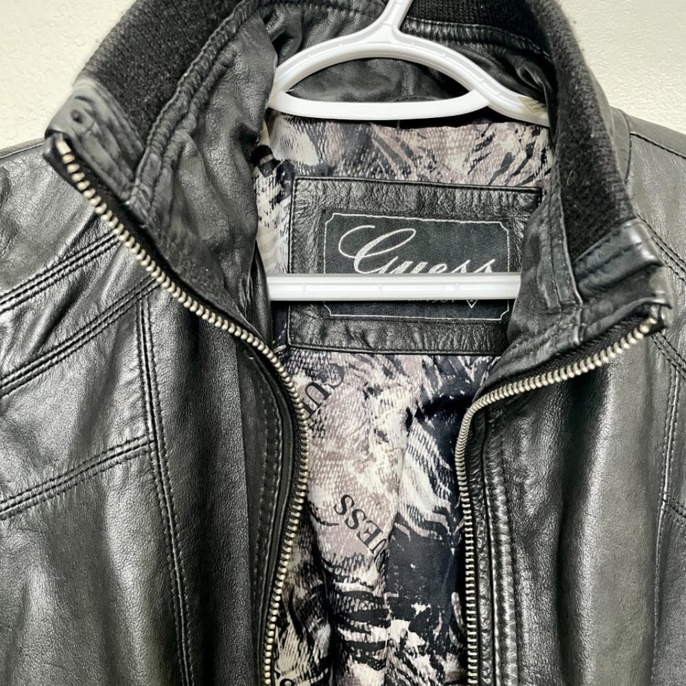 Guess Leather Jacket - Picture 3 of 5